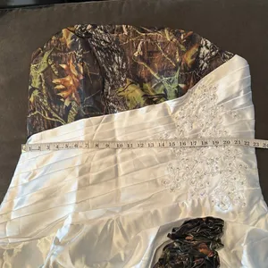 Women’s Unique Strapless Wedding Quinceañera Dress Corset Back Size 24W NWOT thumbnail 9