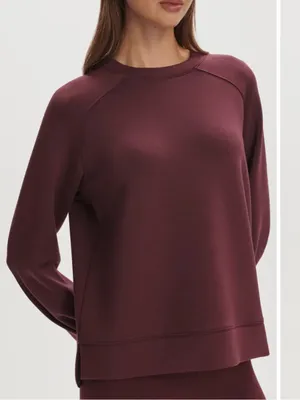 VARLEY‎ Zosia Midlayer Crewneck Sweatshirt in Sassafras size Small thumbnail 9