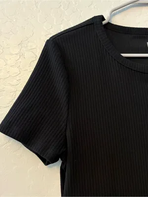 Gap black short sleeve rib tee size medium tall thumbnail 14