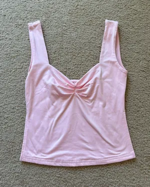 Amazon Pink Tank Top With Slits On Side thumbnail 1