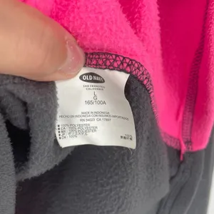 Old Navy Fleece Quarter Zip‎ Pullover Athletic Gray Pink Size Large thumbnail 4