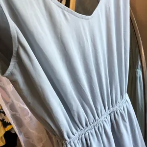 NWT Show Me Your Mumu Kendall STEEL blue maxi dress MEDIUM FLAWED thumbnail 8