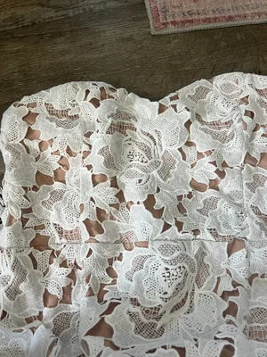 Showpo White Lace dress size 16 thumbnail 8