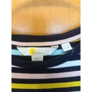 Boden Striped Jersey Dress Womens 4R Multi Color‎ Short Sleeve Cotton D0143 thumbnail 3