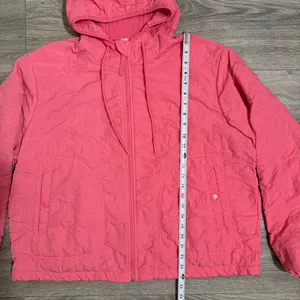 Avia Womens XL Jacket Pink Quilted Fleece Lined Full‎ Zip Hoodie Running Hiking thumbnail 6
