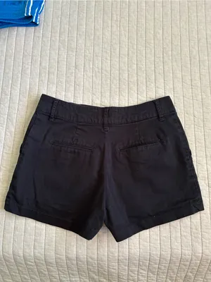 Abercrombie Vtg Y2K black chino cotton micro shorts 25” thumbnail 8