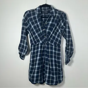 Abercrombie & Fitch Flannel Long Sleeve Mini Dress Size S thumbnail 2
