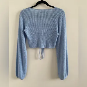White Fox Blue Always Daydreaming Long Sleeve Crop Size Large thumbnail 7