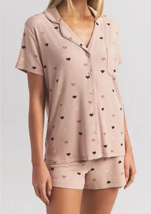 Skims Soft Lounge Short Sleeve Sleep Set thumbnail 1