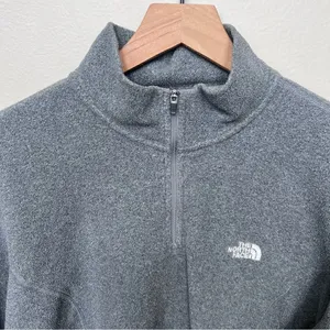 The North Face TKA 100 Glacier 1/4 Zip Fleece Pullover Heather Grey Size XL thumbnail 5