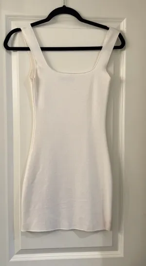 Zara White Mini Dress thumbnail 1