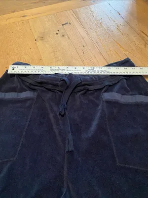 Free People Movement Let It Go Velour Joggers Blue Stretch Pants Medium thumbnail 5