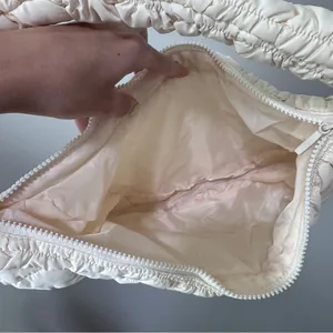 Ariana Grande Fragrances Cream Puffy Puffer Quilted Purse Bag Ulta thumbnail 4