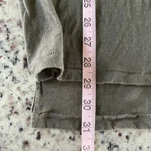 Free People We The Free Jade Top‎ Women Medium Army Boho Paisley Mixed Media Tee thumbnail 11