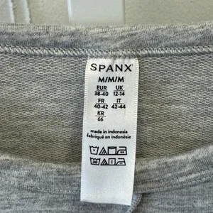 SPANX Perfect Dolman Heather Gray Sweatshirt Greatly Oversized Medium Athleisure thumbnail 5