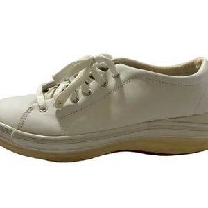 Keds Womens White Leather Lace Up Low Top Casual Nurse Sneakers Size 9 thumbnail 4