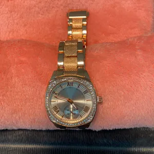 NEW BRONZE Crystal Lady Luxe Watch Stainless Steel Band Classic Quartz Time thumbnail 7