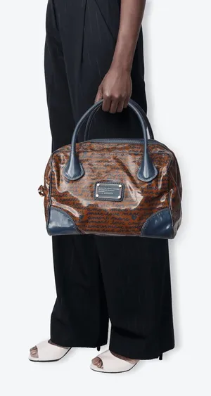 Marc by Marc Jacobs Plastic Boston Bag Orange/Blue Color Combo thumbnail 1