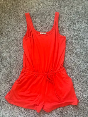 Heart Hips Red Sleeveless Romper thumbnail 1