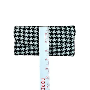 The Metropolitan Wallet Houndstooth Tri-Fold Organizer Black White‎ NWT 7.5x3.5 thumbnail 6