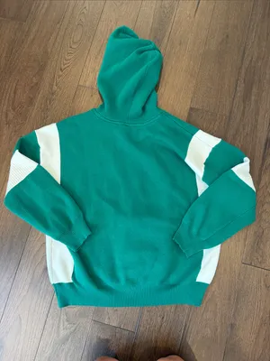 Daily Practice Nantucket Knit Hooded Sweatshirt in Green Size XS - C4-108 thumbnail 8