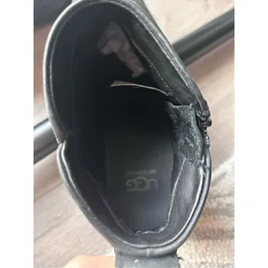 Ugg Waterproof Slate black ankle leather boots size 9 shoe womens booties thumbnail 4