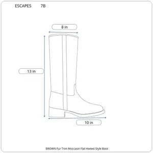 ESCAPES Brown Suede Boots Fur Lining and Laces thumbnail 2