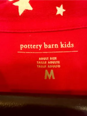 red star Pottery Barn Kids adult/women’s size M pajama set thumbnail 6