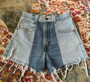 Patchwork Vintage Levis Shorts thumbnail 2