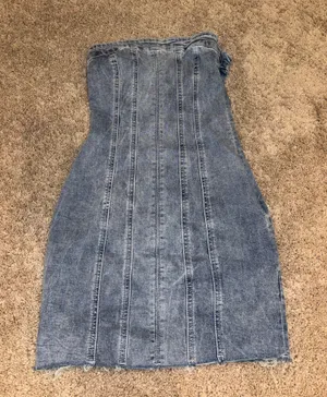 Princess Polly denim dress thumbnail 2