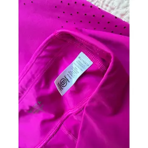 Athleta Pink Laser Cut 7/8 Leggings Size Small Hidden Zip Pocket Athletic Yoga thumbnail 8