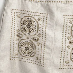 Anthropologie EUC Floreat Embroidered Embellished Pencil Skirt thumbnail 8