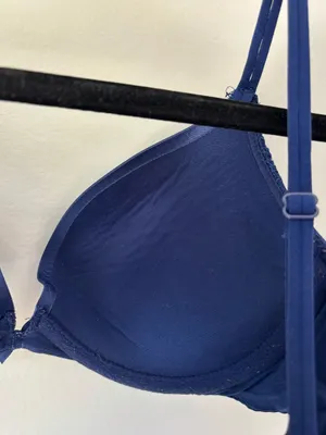 Victoria’s Secret Blue Lace Satin Very Sexy Push Up Bra Adjustable Straps 32D thumbnail 7