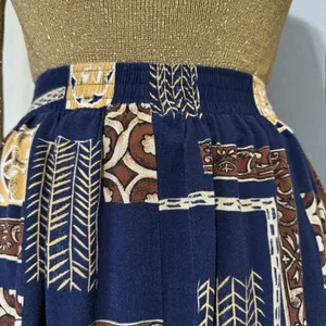 Sag Harbor 1/2 Elastic Waist Boho Midi Skirt Geometric Print Peasant Indie Large thumbnail 8