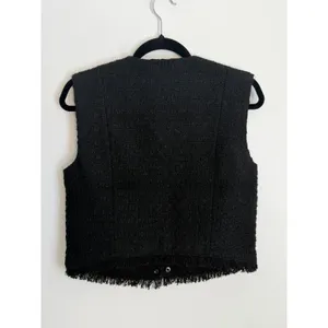 Evereve Winona Black Tweed Vest size small thumbnail 6