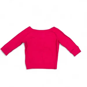 Abercrombie & Fitch pink 3/4 sleeve top thumbnail 5