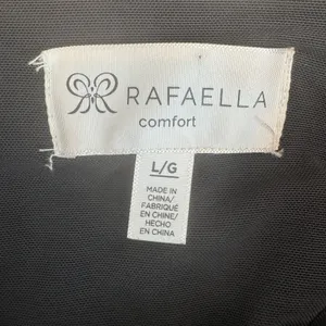 Rafaella Comfort Faux Suede Pants Women L Brown High Rise Straight Leg Stretch thumbnail 6