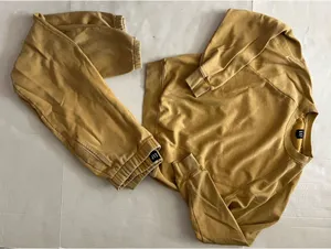 GAP yellow distressed sweat set  thumbnail 1