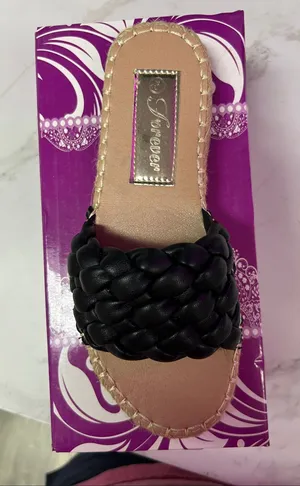 Forever Black Braided Slide Mule Size 5 thumbnail 1