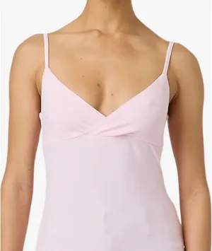 Amazon Light Pink V-Neck Cami Tank Top thumbnail 1