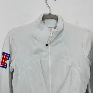 Lululemon LA Clippers Athletic Jacket Zip Up White Women's Size 8 Basketball NBA thumbnail 4