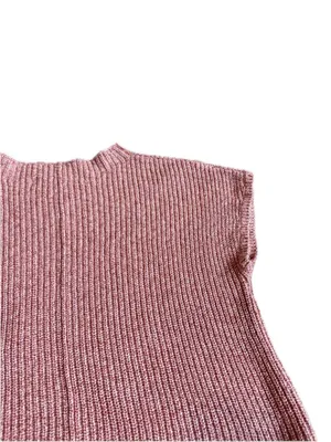 Free People Beach Pink Ribbed Knit Boxy Cropped Sweater Pocket X-Small Women's thumbnail 12