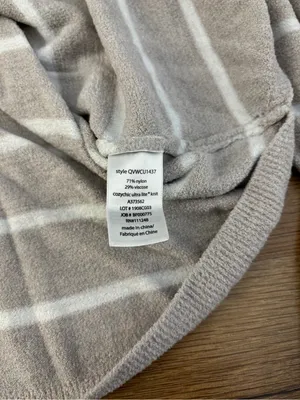 Barefoot Dreams CozyChic Lite Striped Raglan Pullover Tan thumbnail 4