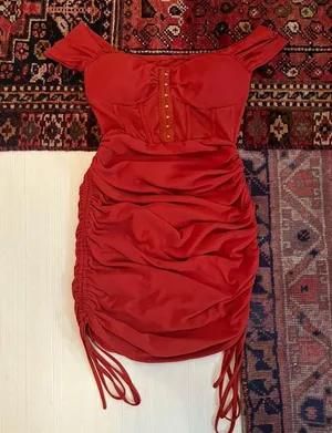 Terra cotta corset dress Red Size M thumbnail 12