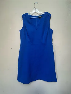 NWT Lauren Ralph Lauren 14 Sapphire Blue Corporate Chic Sheath Dress thumbnail 8