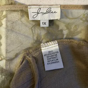 Shawl Open Lace Back Gauze SZ 1X J GEE Oversized Top Drapery Victorian Coquette thumbnail 8