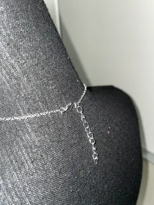 NWOT Big Pearl Necklace in Silver thumbnail 3