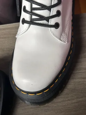 White Doc Marten Boots thumbnail 7