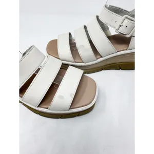 [Sorel] Cream Leather Joanie III Platform Wedge Ankle Strap Sandals Size 9.5 thumbnail 9
