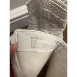 Coconuts By Matisse Derringer White round toe cowgirl booties 7 concert wedding thumbnail 5